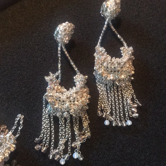 Authentic Swarovski extravagant Long Necklace with Matching earrings. $1900 - Picture 11 of 14